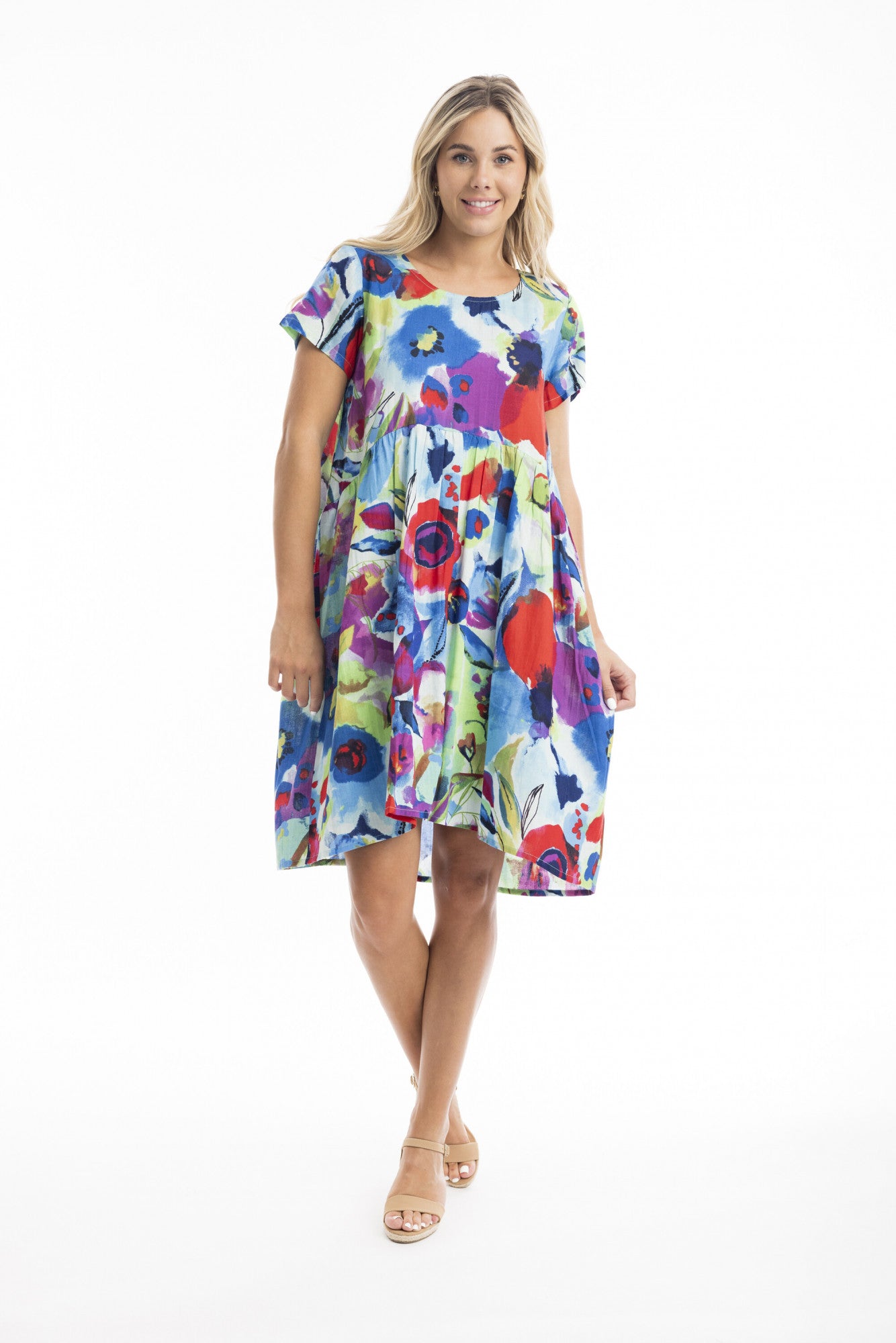 Nevis Short Sleeve Shift Dress