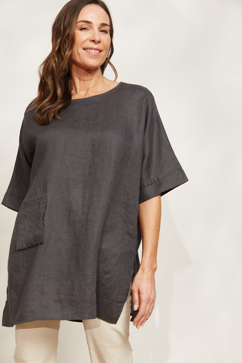 Halcyon Relaxed Top Oyster-  eb&ive