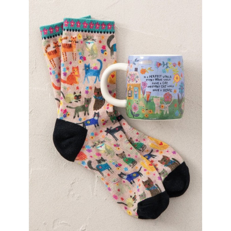 Mug & Socks Set Every Cat Has A Home