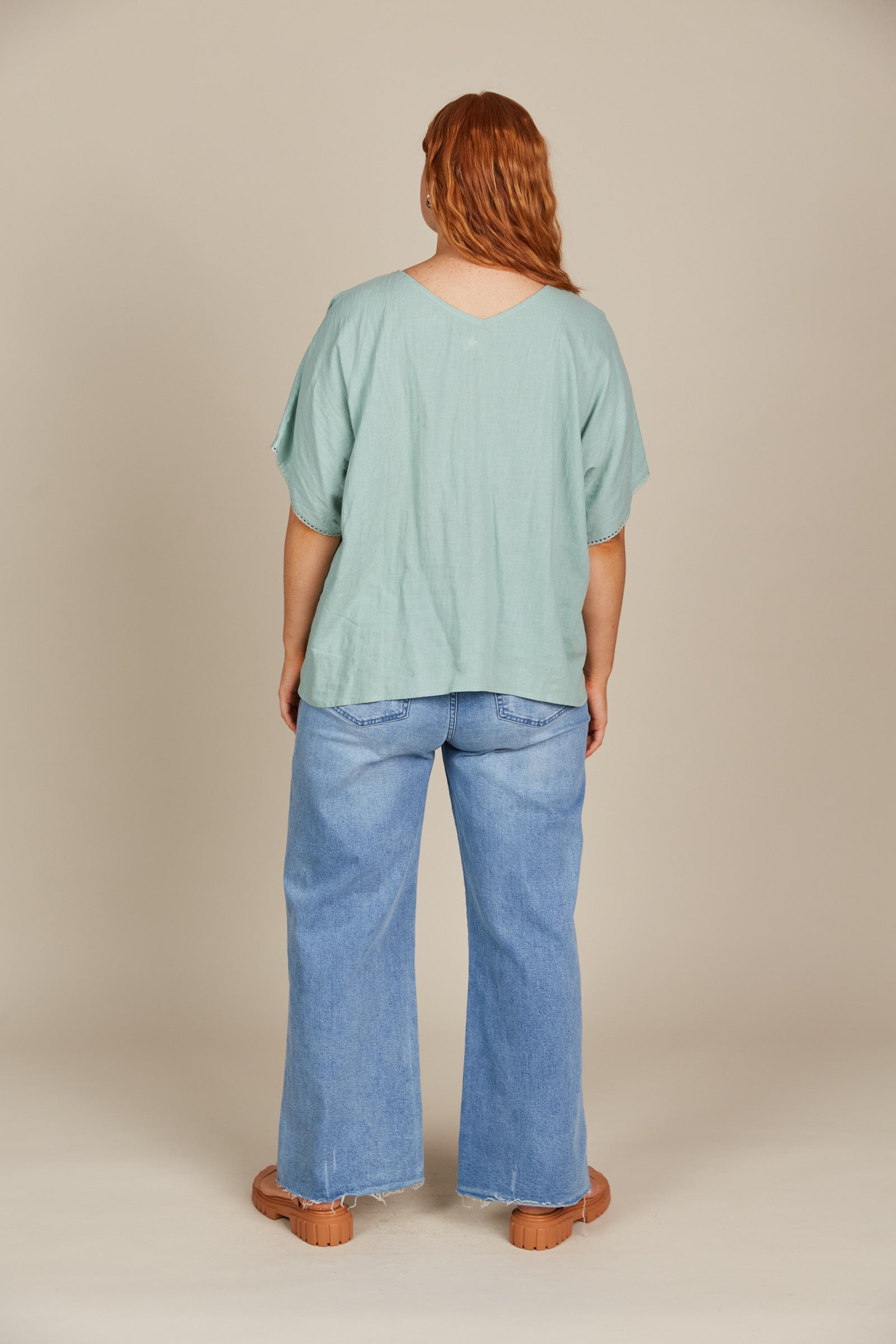 Amelie Relaxed Top - Seafoam Isle Of Mine