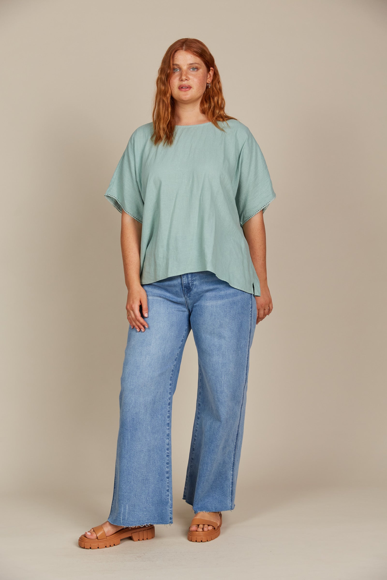 Amelie Relaxed Top - Seafoam Isle Of Mine