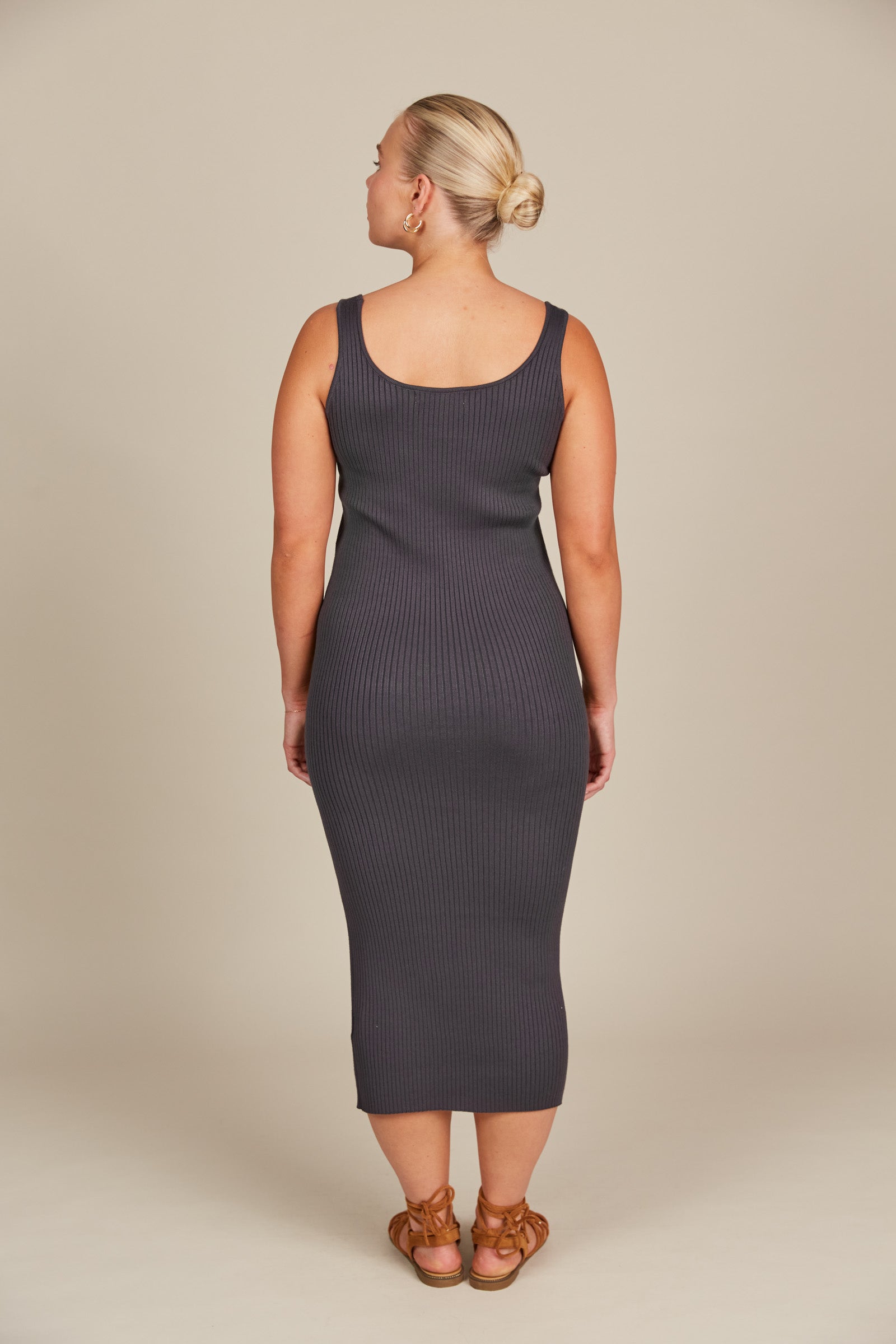 Adele Tank Dress - Graphite