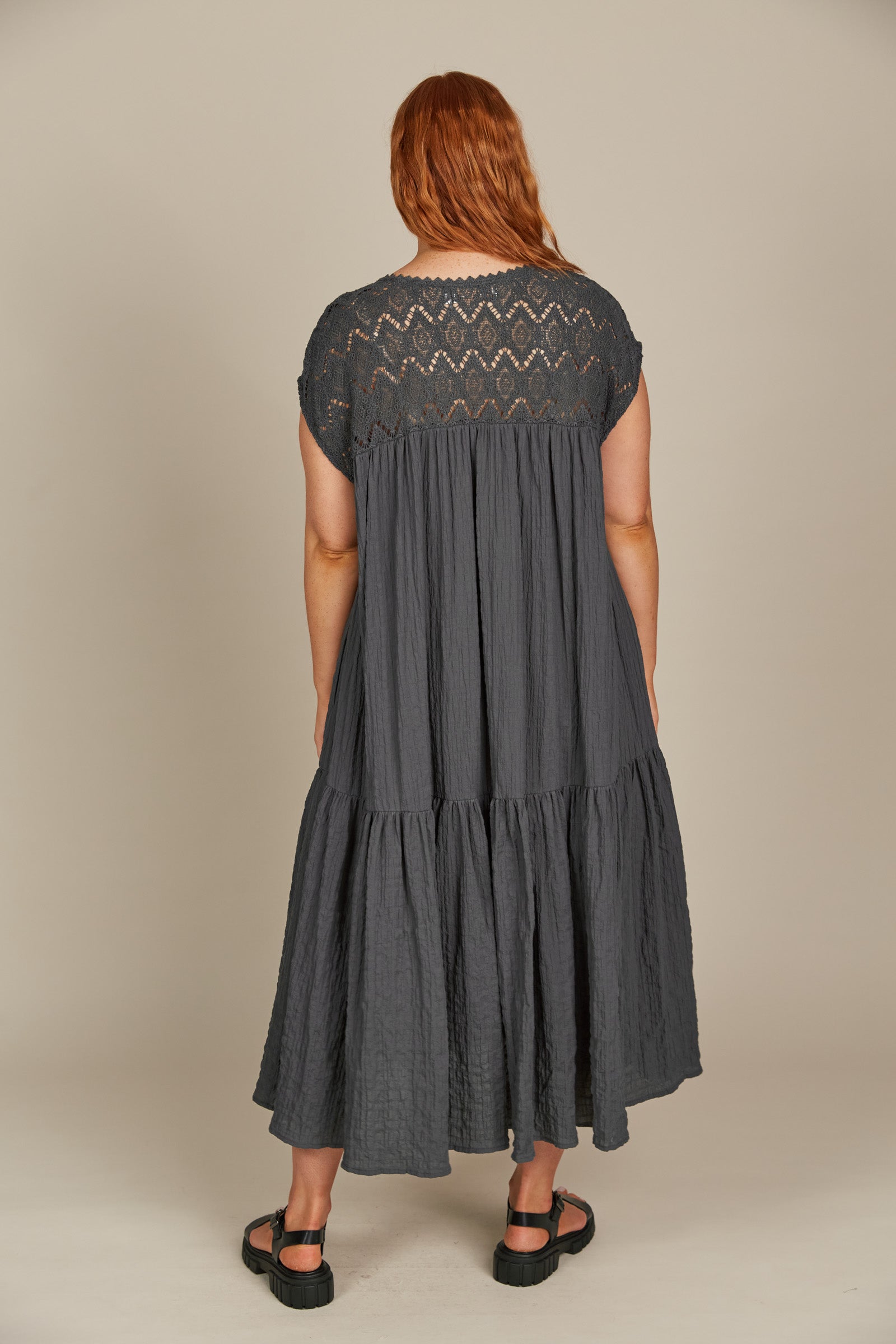 Fleur Relaxed Dress - /Graphite Isle Of Mine One Size