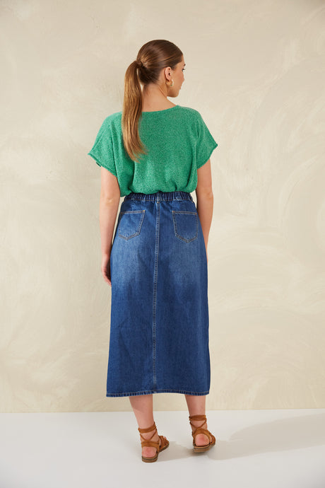 Dalton Denim Skirt - Indigo / Haven