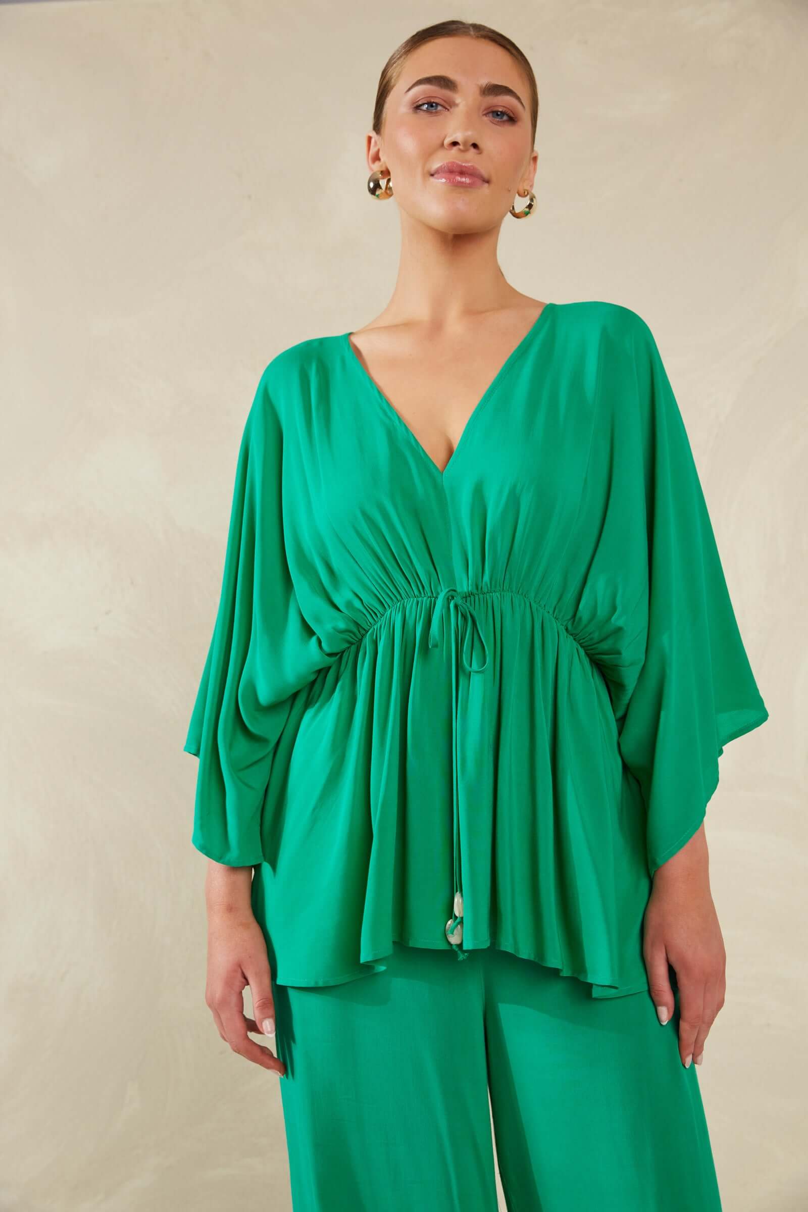 Lipari Tie Top  Verde / HAVEN