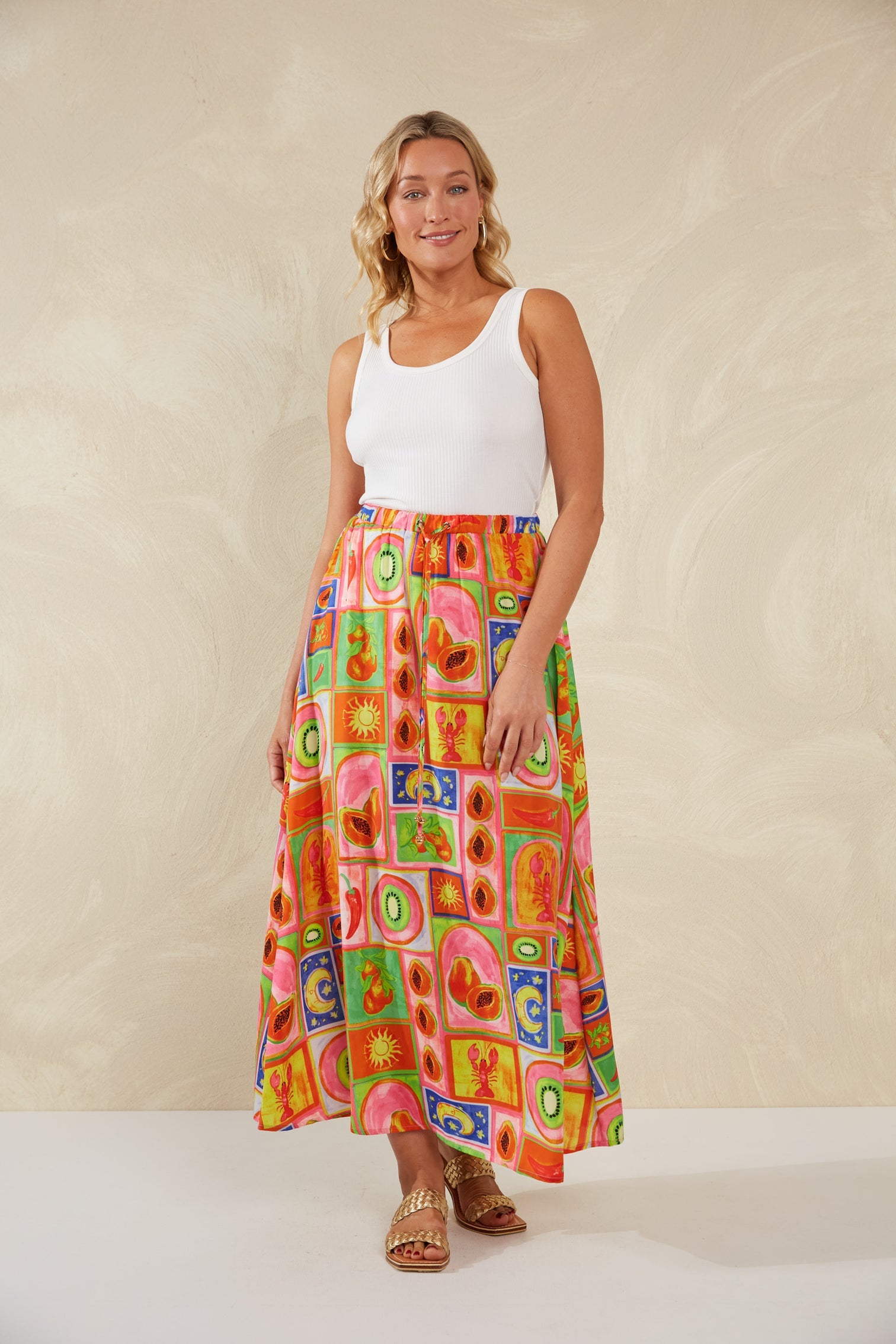 Portofino Maxi Skirt - Spritz