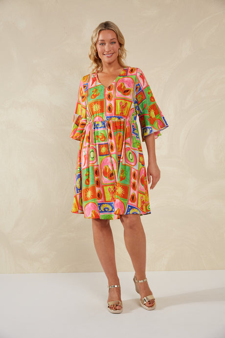 Portofino Tie Dress - Spritz / Haven