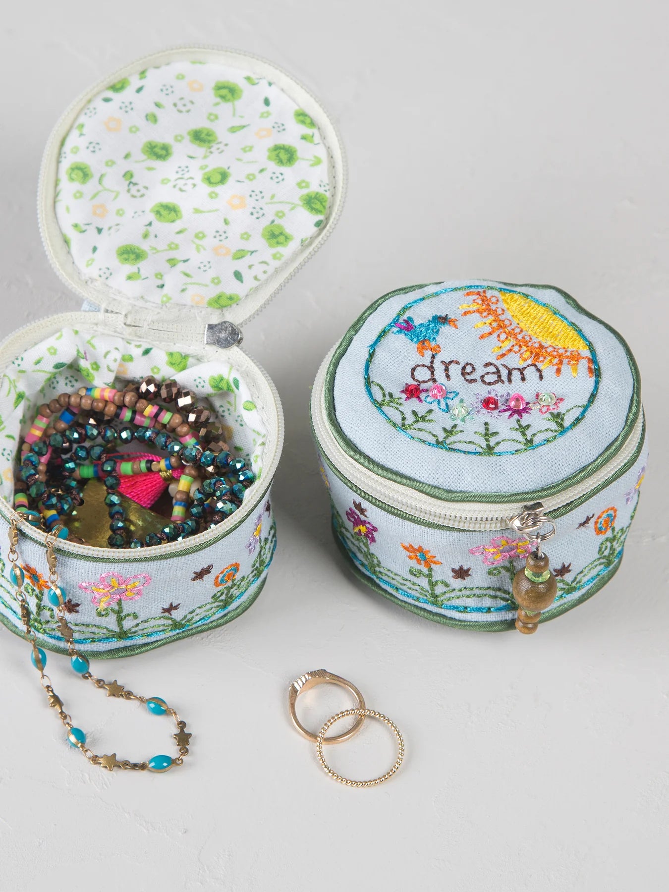 Embroidered Jewellery Case