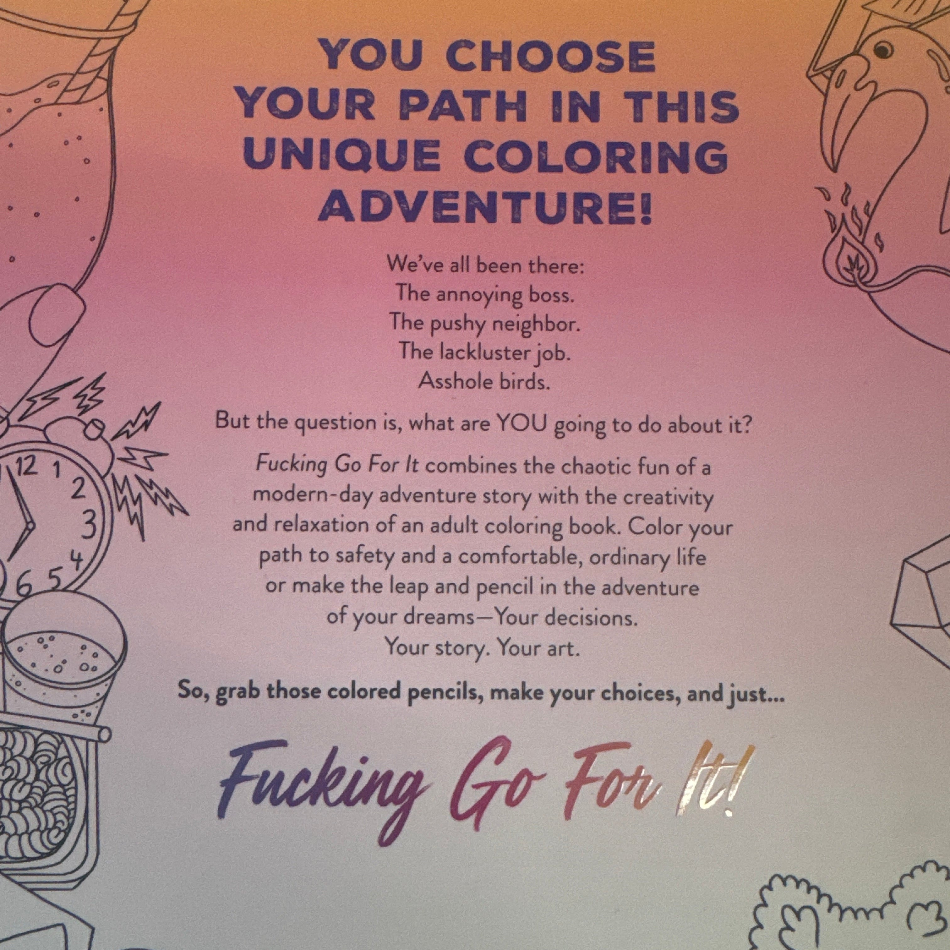 F*cking Go For It Colouring Adventure