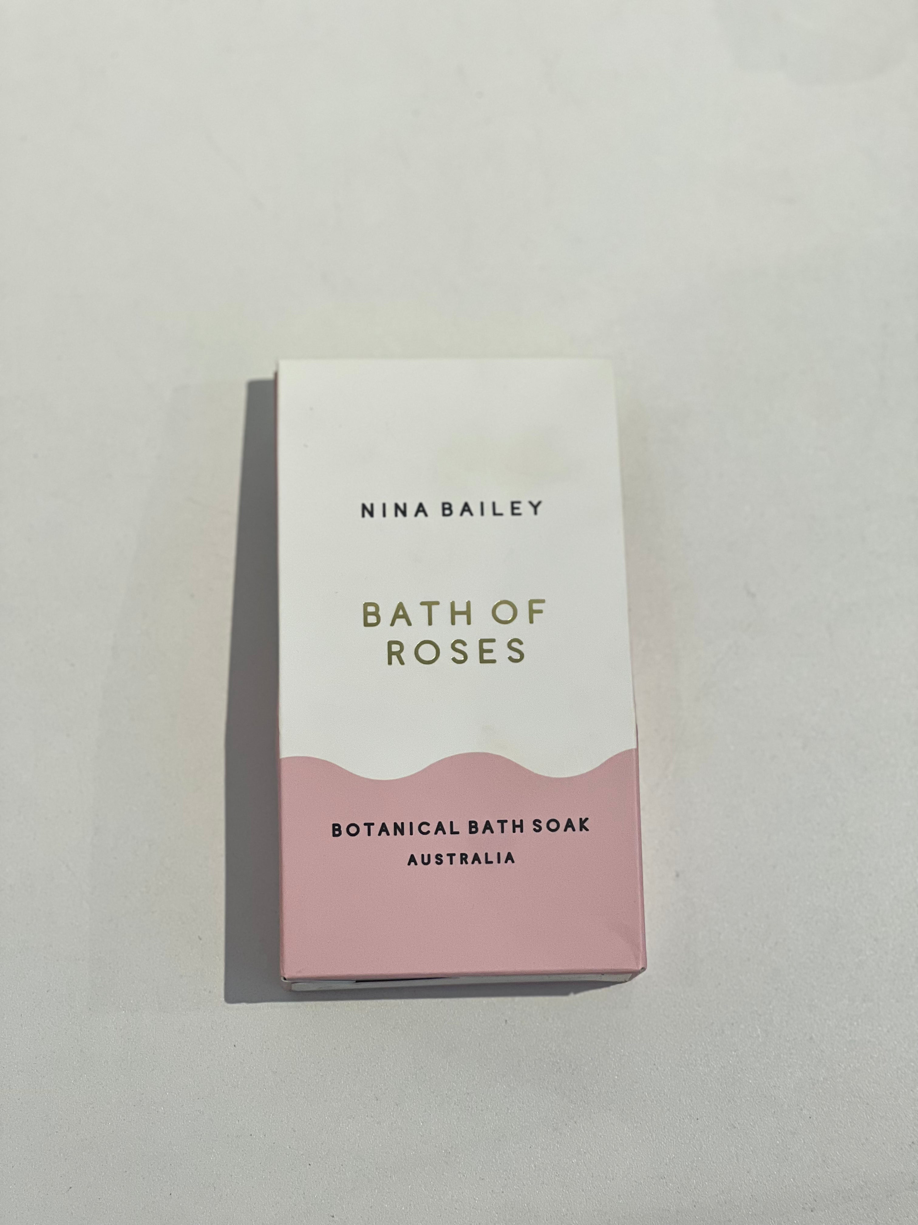 N I N A B A I L E Y  BOTANICAL MAGNESIUM BATH SOAKS 150G-Rose