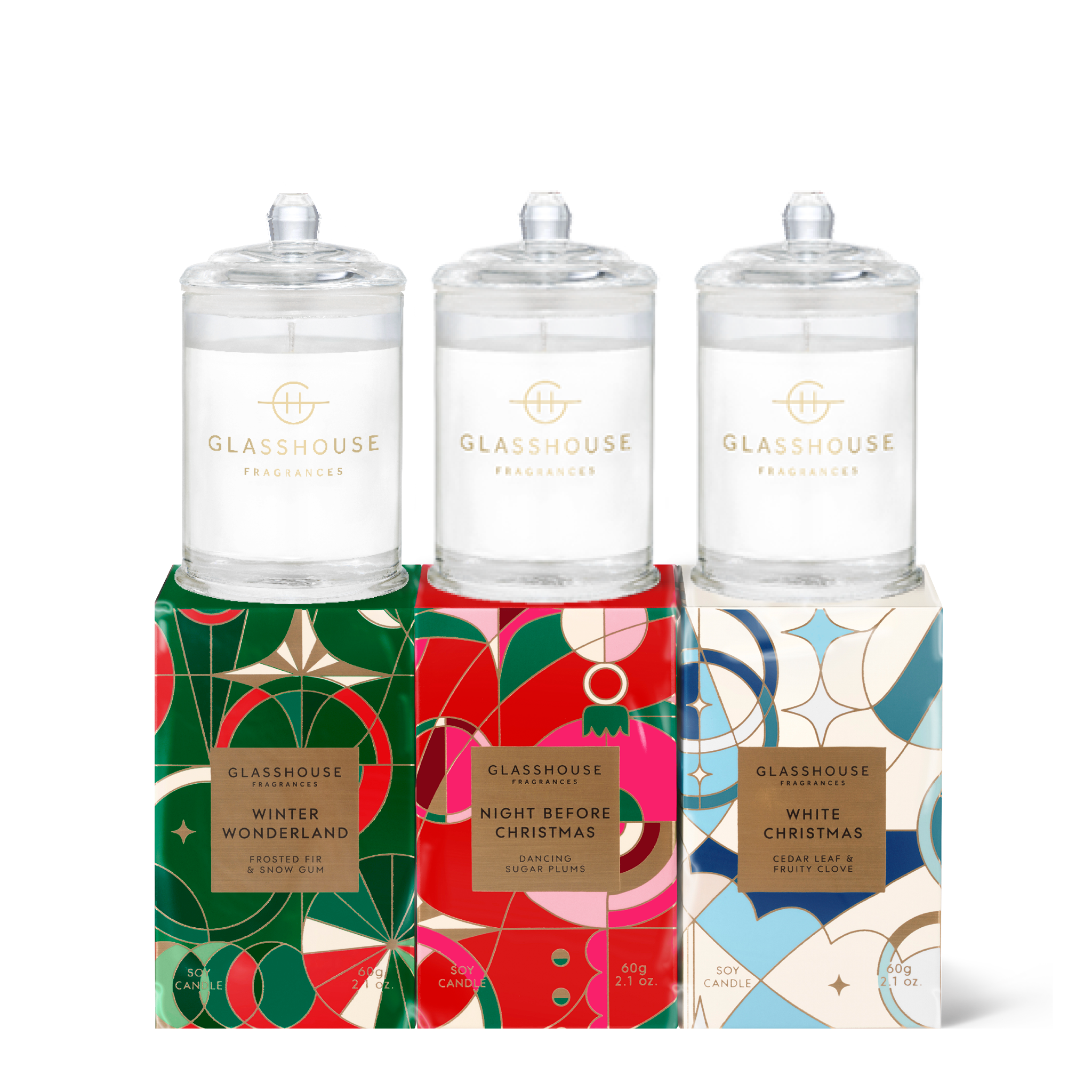 Christmas Trio 3 x 60g Triple Scented Soy Candle