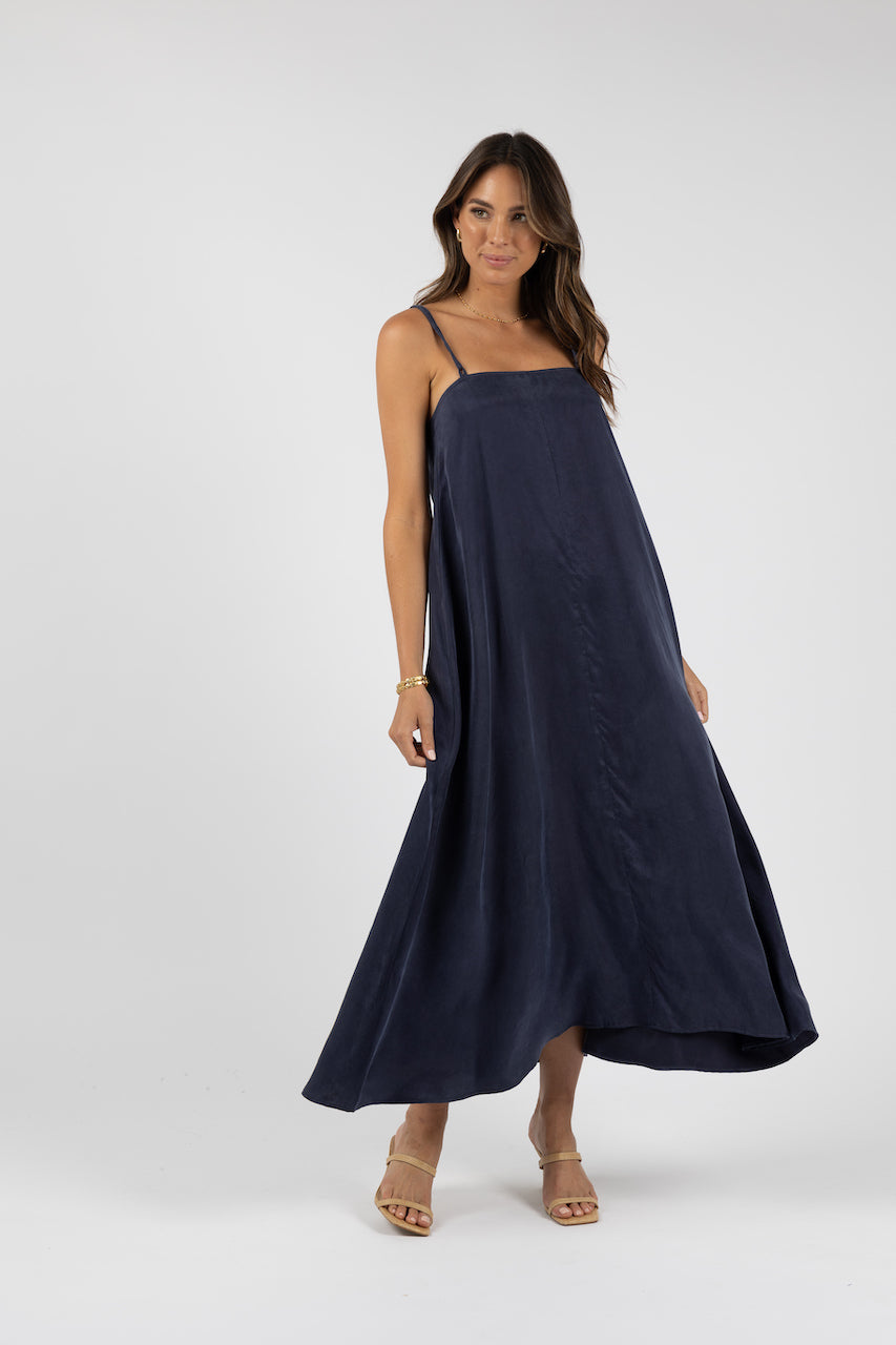 MILANO MAXI DRESS Navy Humidity Lifestyle