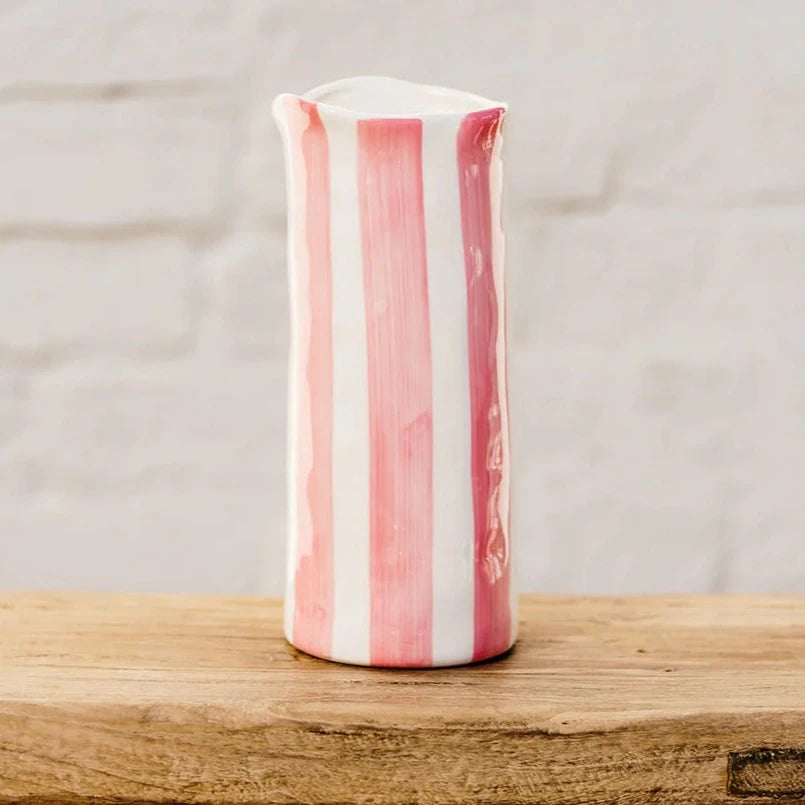 Medium Pink Stripe Vase