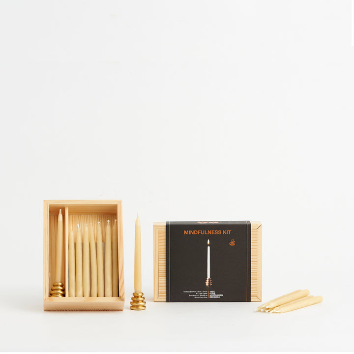 QUEEN B-  Mindfulness Kit (incl. brass holder)| > 1 hour Burn Time