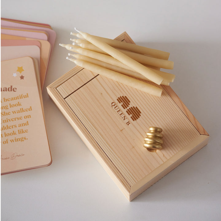 QUEEN B-  Mindfulness Kit (incl. brass holder)| > 1 hour Burn Time