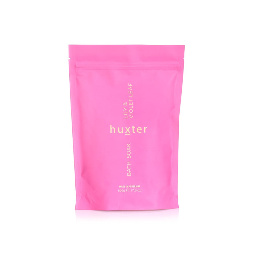 Bath Soak 500gm | Lily & Violet Leaf / Huxter