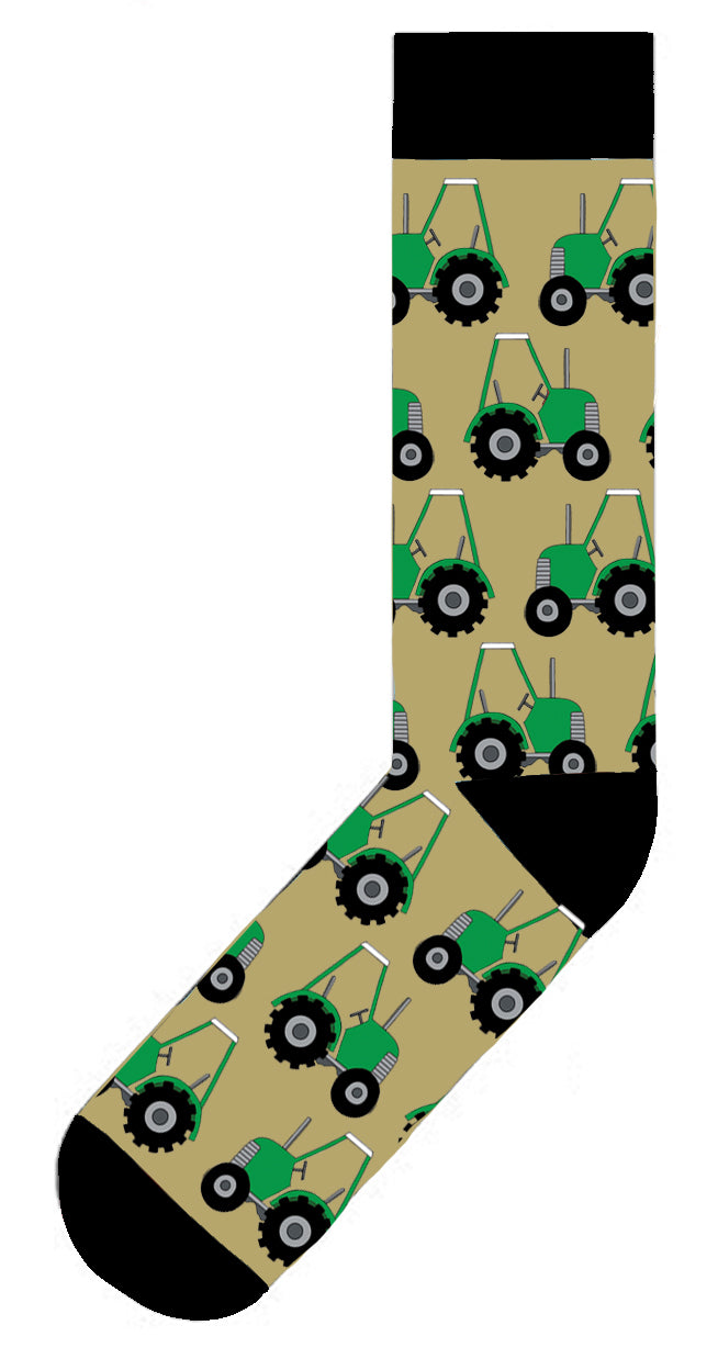 Red Tractor Designs Green Tractor Cotton Socks  size Medium  6-11