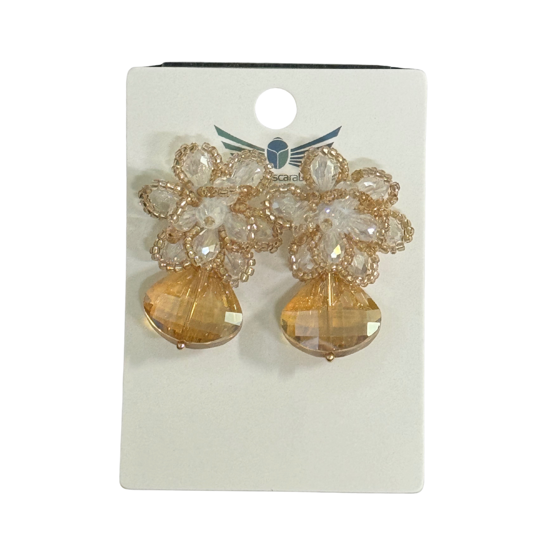 Gold Bead Earring